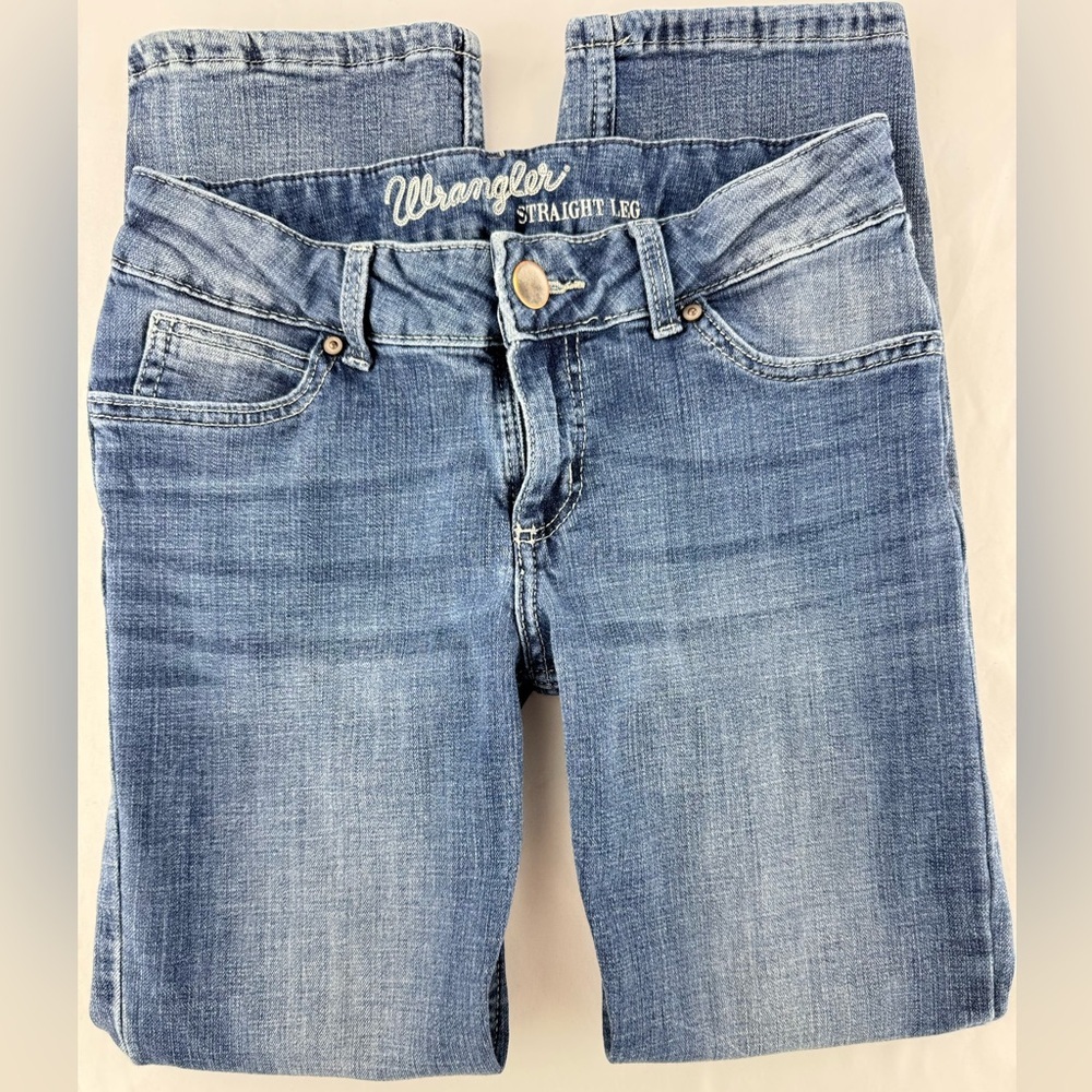 Wrangler Blue Straight Leg Jeans
